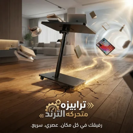ترابيزة متحركة مودرن بتتظبط زي ما تحب لأي ركن في بيتك