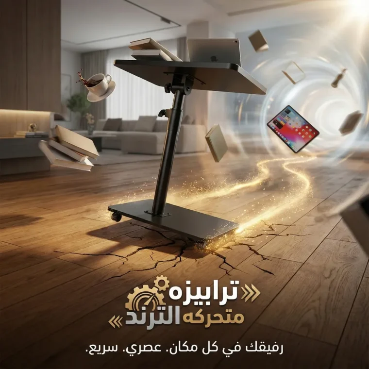 ترابيزة متحركة مودرن بتتظبط زي ما تحب لأي ركن في بيتك