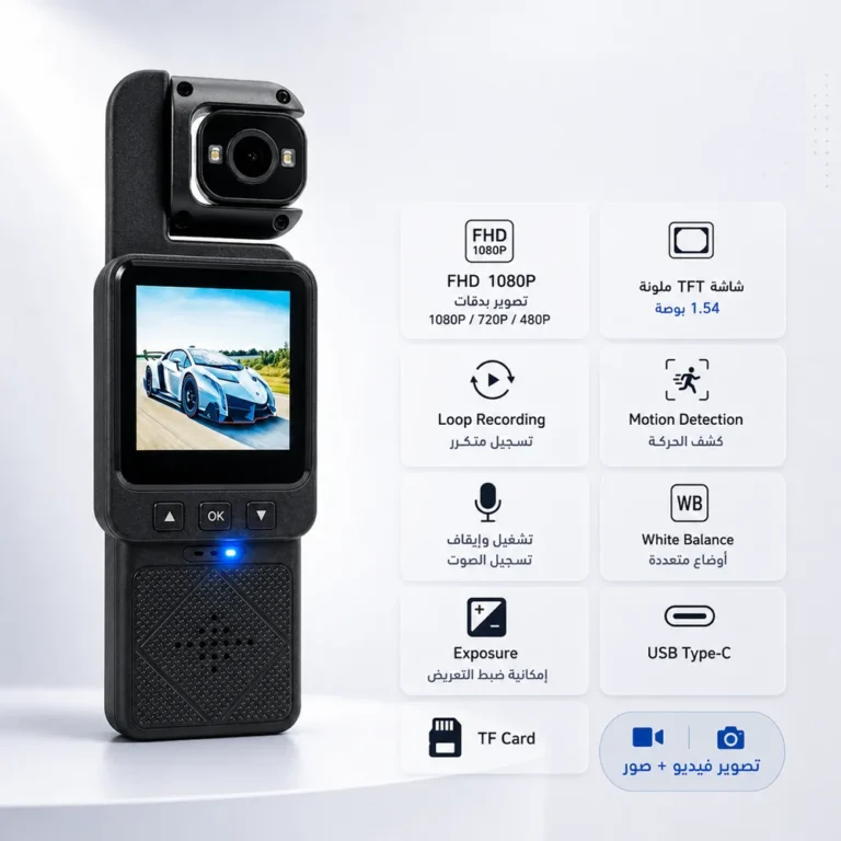 كاميرا ميني FHD 1080P برؤية ليلية وواي فاي لتوثيق لحظاتك بسهولة