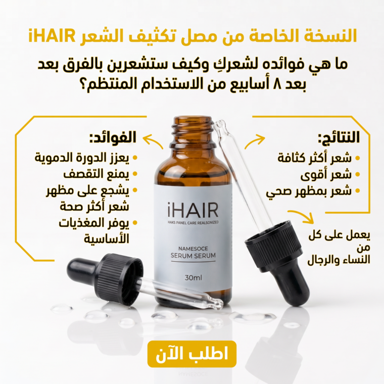 سيروم i Hair – عرض ٢ قطعة لتقوية وكثافة الشعر من الجذور